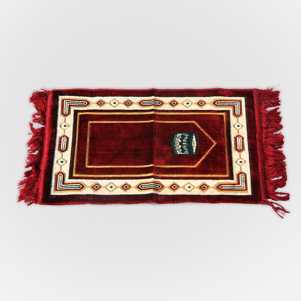 Habeebat_Red/Cream_KidsPrayerMat